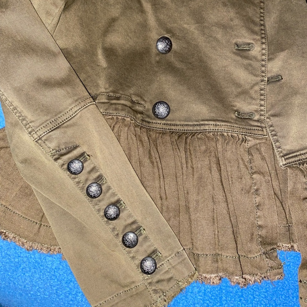 Army green Free People jacket